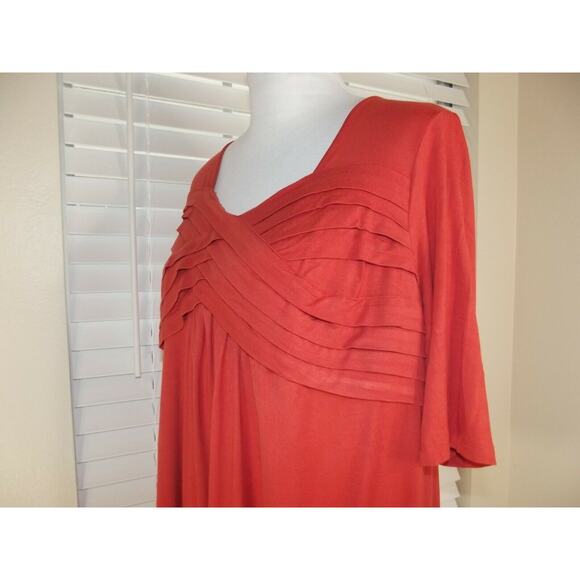 NWT JESSICA LONDON Pullover Cross Front TOP - Size 12 - Autumn Orange SHIRT - Picture 5 of 10